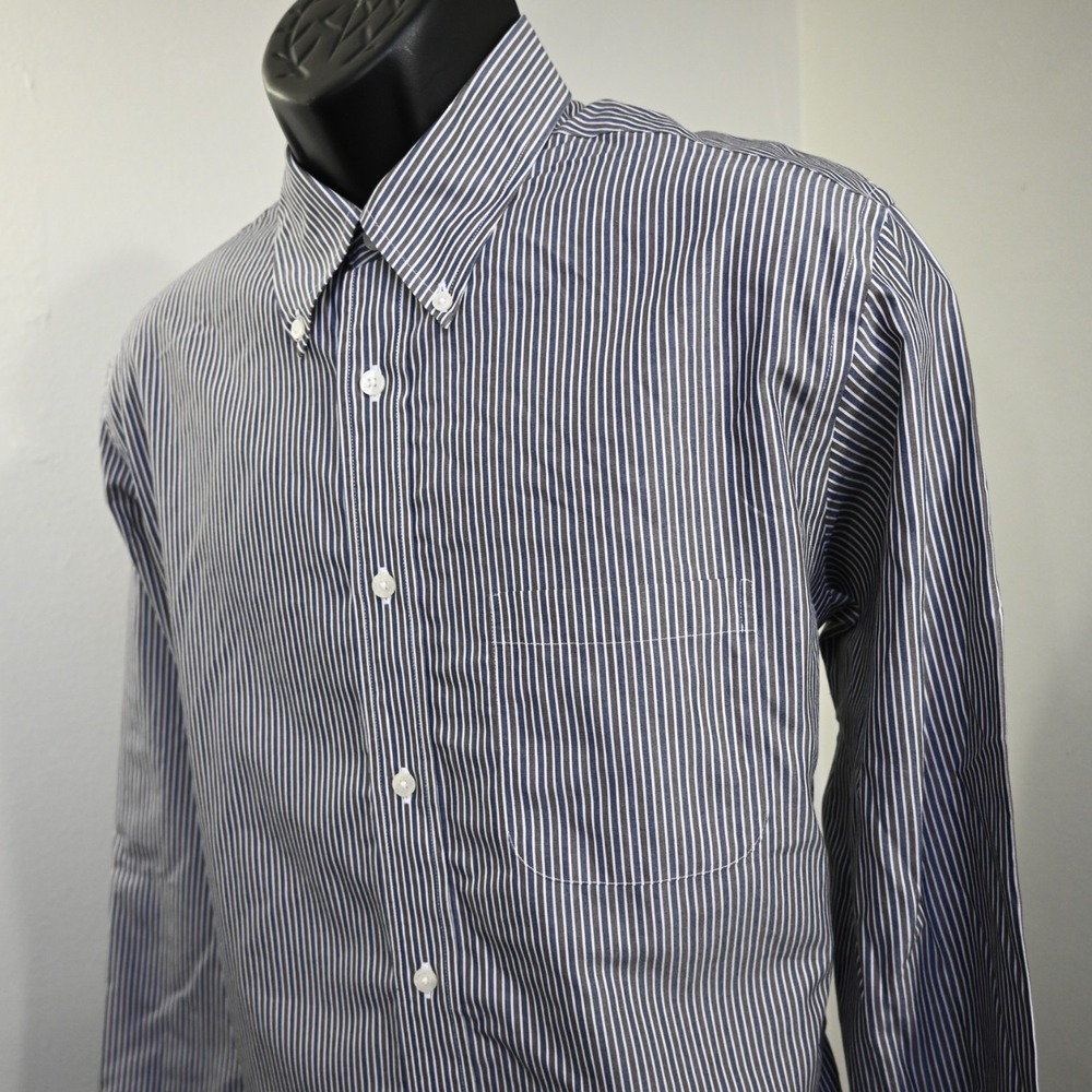 Brooks Brothers Regent Dress Shirt Striped Non-Iron Long Sleeve Mens‎ Size Large